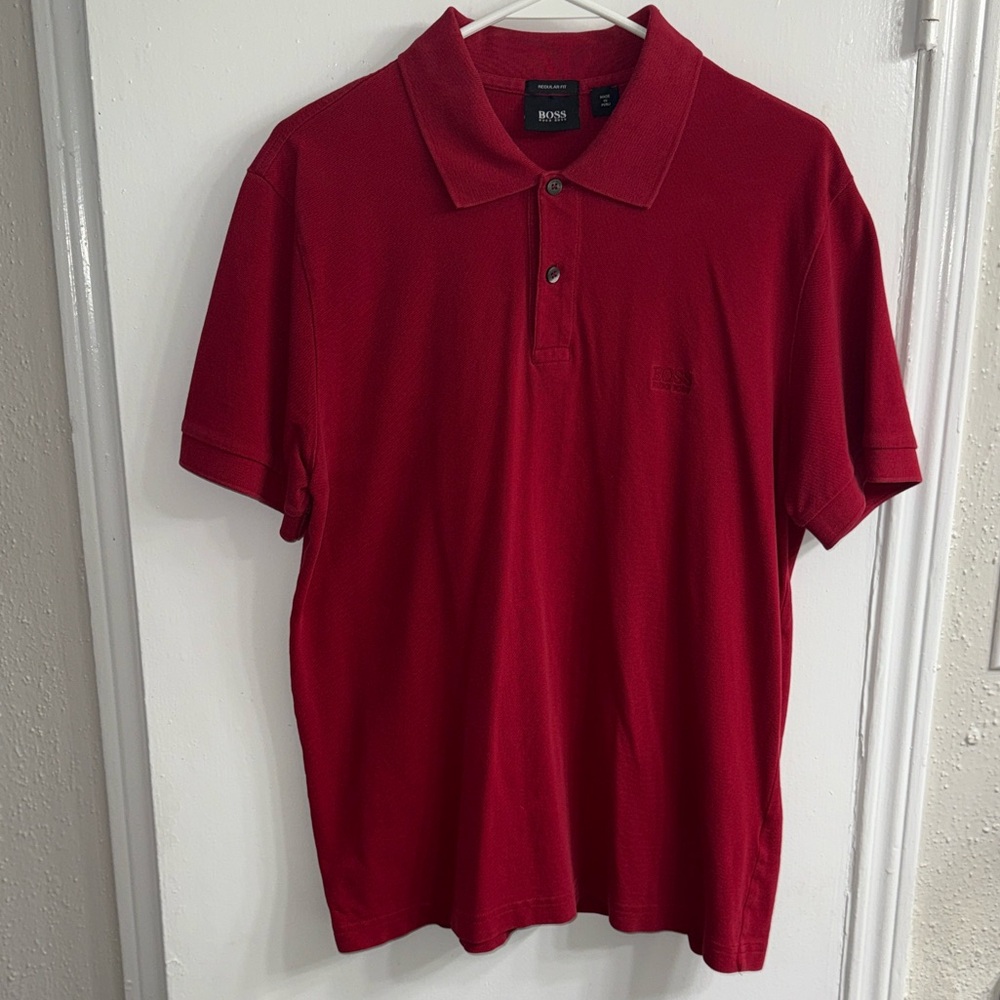 Hugo Boss Classic Red Polo Shirt XL fit